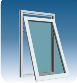 Ventana de aluminio con apertura proyectante