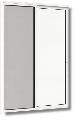 Puerta corrediza de aluminio con mosquitero